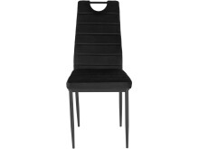 4-Fußstuhl >Milano< (4er-Set) in Schwarz, Samt - 42x98x53cm (BxHxT)