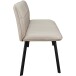 Essbank >Torino< in Bezug Creme, Stoff/Metall - 160x79x56cm (BxHxT)