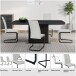 Freischwinger >Chicago< (2er-Set) in Creme-weiss, Stoff - 45x97x61cm (BxHxT)
