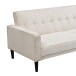 Schlafsofa >Aarhus< in Creme, Cord - 213x81x86cm (BxHxT)