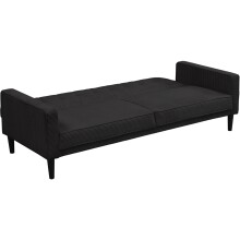 Schlafsofa >Aarhus< in Anthrazit, Cord - 213x81x86cm (BxHxT)