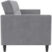 Schlafsofa >Hannover< in Grau, Samt - 203x82x83cm (BxHxT)