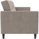 Schlafsofa >Hannover< in Taupe, Samt - 203x82x83cm (BxHxT)