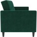 Schlafsofa >Hannover< in Dunkelrün, Samt - 203x82x83cm (BxHxT)