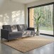 Schlafsofa >Hannover< in Leinenoptik Grau - 203x82x83 (BxHxT)