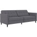 Schlafsofa >Hannover< in Leinenoptik Grau - 203x82x83 (BxHxT)