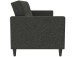 Schlafsofa >Hannover<i n Leinenoptik, Anthrazit - 203x82x83 (BxHxT)
