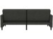 Schlafsofa >Hannover<i n Leinenoptik, Anthrazit - 203x82x83 (BxHxT)