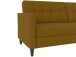 Schlafsofa >Hannover< Bezug Leinen, Curry - 203x82x83 (BxHxT)