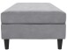 Hocker >Hannover< mit Stauraum, in Grau, Samt - 130x43x69cm (BxHxT)