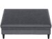 Hocker >Hannover< mit Stauraum, in Anthrazit, Samt - 130x43x69cm (BxHxT)