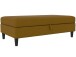 Hocker >Hannover< mit Stauraum, Bezug Leinen, Curry - 130x43x69 (BxHxT)