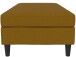 Hocker >Hannover< mit Stauraum, Bezug Leinen, Curry - 130x43x69 (BxHxT)