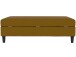Hocker >Hannover< mit Stauraum, Bezug Leinen, Curry - 130x43x69 (BxHxT)