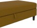 Hocker >Hannover< mit Stauraum, Bezug Leinen, Curry - 130x43x69 (BxHxT)