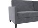 Schlafsofa >Palermo< in Anthrazit, Samt - 207x86x86cm (BxHxT)