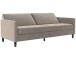 Schlafsofa >Palermo< in Taupe, Samt - 207x86x86cm (BxHxT)