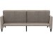 Schlafsofa >Palermo< in Taupe, Samt - 207x86x86cm (BxHxT)