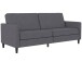Schlafsofa >Palermo< Leinenoptik Grau - 207x86x86 (BxHxT)