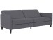 Schlafsofa >Palermo< Leinenoptik Grau - 207x86x86 (BxHxT)
