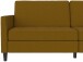 Schlafsofa >Palermo< in Leinenoptik, Curry - 207x86x86 (BxHxT)