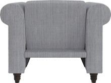 Loungesessel >Firenze II< Relaxfunktion, in Grau, Cord - 111x83x87cm (BxHxT)