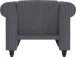 Loungesessel >Firenze II< Relaxfunktion,  Anthrazit, Cord - 111x83x87cm (BxHxT)