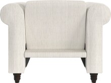 Loungesessel >Firenze II< Relaxfunktion, Cord creme-weiß - 111x83x87cm (BxHxT)
