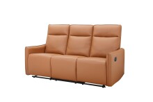 3-Sitzer >Lübeck< Relaxfunktion, in Braun, Polyurethan - 180x120x86cm (BxHxT)