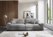 Big-Sofa >Anselm< in hellgrau, Cord Hydra - 288x90x106cm (BxHxT)