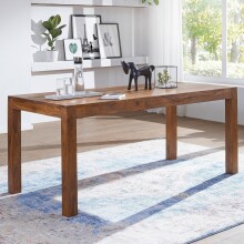 Esstisch >MUMBAI< in Braun, Massivholz Sheesham - 120x76x60cm (BxHxT)
