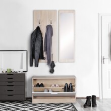 Kompaktgarderobe >SALERNO< in sonoma Eiche Dekor /...