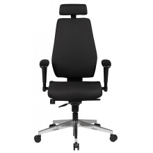 Bürostuhl >SPM1.279< in Schwarz, Stoff...
