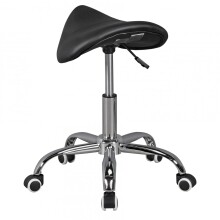 Sitzhocker >MENTON< Bürostuhl, in Schwarz - 60x60cm (HxD)