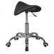 Sitzhocker >MENTON< Bürostuhl, in Schwarz - 60x60cm (HxD)