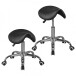 Sitzhocker >MENTON< Bürostuhl, in Schwarz - 60x60cm (HxD)