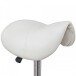Sitzhocker >MENTON< Bürostuhl, Praxishocker, in Weiß - 60x60cm (HxD)