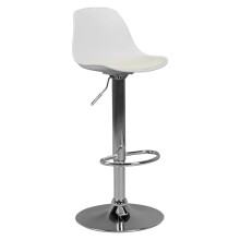 Barhocker >KORSIKA< in Weiß - 40x104x40cm...