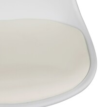 Barhocker >KORSIKA< in Weiß - 40x104x40cm (BxHxT)