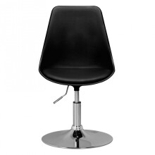 Drehstuhl >KORSIKA< in Schwarz - 46x88x46cm (BxHxT)