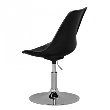 Drehstuhl >KORSIKA< in Schwarz - 46x88x46cm (BxHxT)