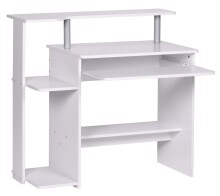 Schreibtisch >WL1.153< in weiß - 94x90x48cm (BxHxT)