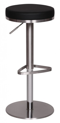 Barhocker >WL1.293< in Schwarz - 82x38cm (HxD)