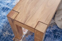 Sitzbank >MUMBAI< in Akazie, Massivholz - 140x45x35cm (BxHxT)