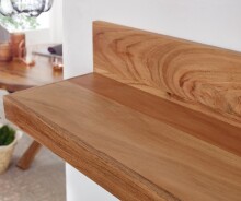 Wandboard >MUMBAI< in Akazie, Massivholz - 60x17x23cm (BxHxT)