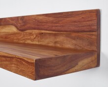 Wandboard >MUMBAI< in Sheesham, Massivholz - 80x17x23cm (BxHxT)