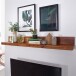 Wandboard >MUMBAI< in Sheesham, Massivholz - 160x17x24cm (BxHxT)