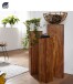 Blumentisch >WL1.566< (3-teilig) in Akazie oder Sheesham Massivholz lieferbar - 24x85x24cm (BxHxT)