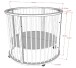 Babybett >Dino< in Farbe Clay, Buche massiv - 85,5x98,5cm (HxD)