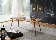 Esstisch >REPA< in Sheesham, Massivholz - 120x76x60cm (BxHxT)